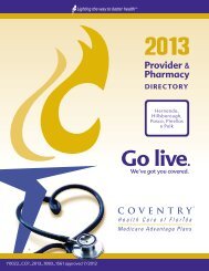 Provider Directory - Coventry Medicare