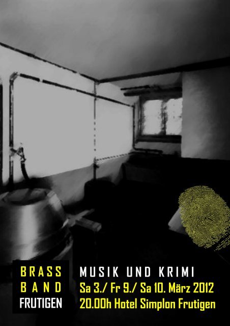 bbf flyer krimi und musik - Brass Band Frutigen
