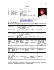 RESUME 1. Name: Dr. Nirmal Singh 2. Date of Birth ... - MIMIT Malout