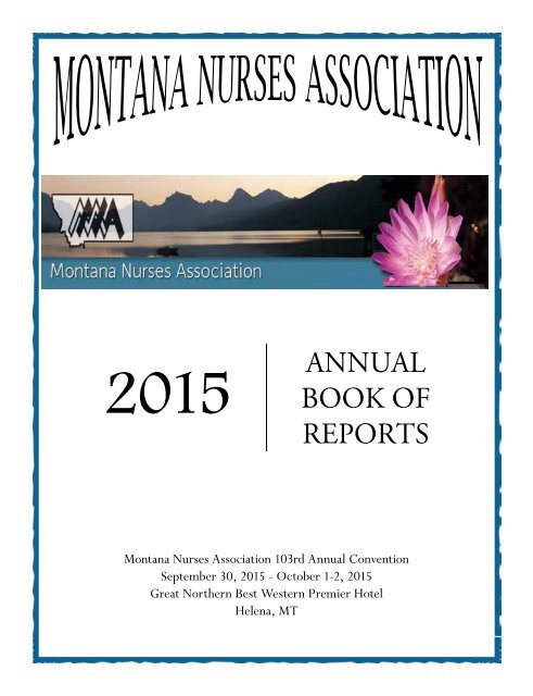 Montana Annual Book of Reports 2015