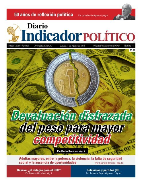 Devaluación disfrazada del peso para mayor competitividad