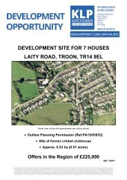 Development Site for 7 Houses, Troon, Cornwall