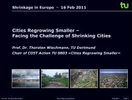 Cities Regrowing Smaller – Facing the Challenge of Shrinking Cities