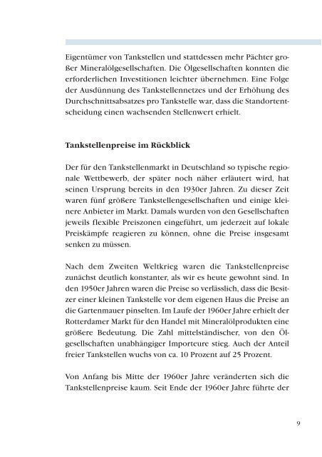 Preisbildung an Tankstellen - MWV