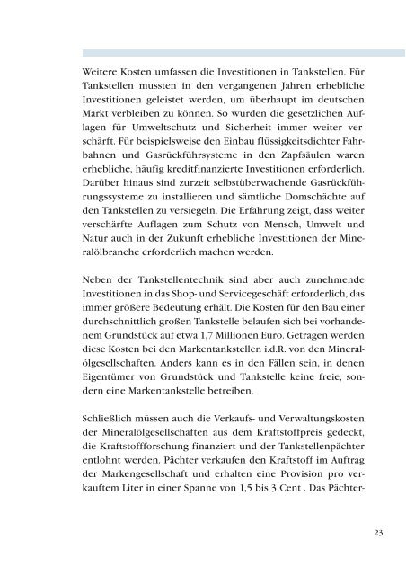 Preisbildung an Tankstellen - MWV