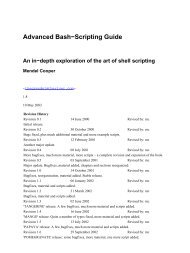 Advanced Bash−Scripting Guide