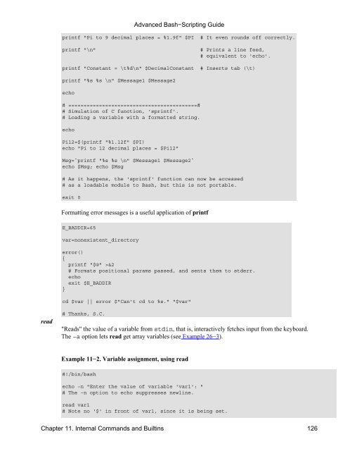 Advanced Bash−Scripting Guide