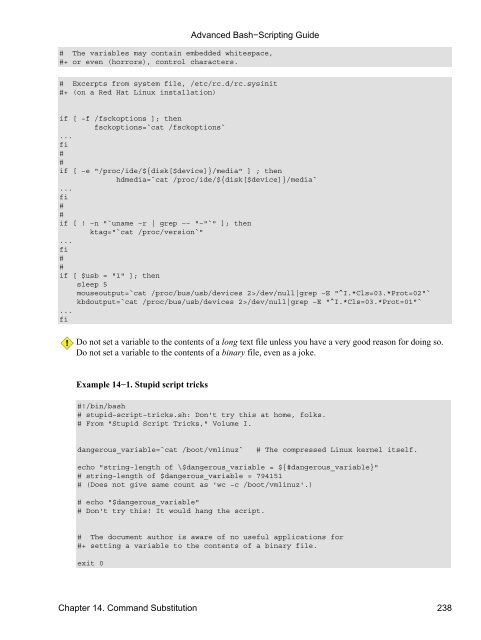 Advanced Bash−Scripting Guide