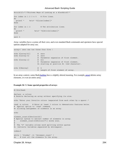 Advanced Bash−Scripting Guide