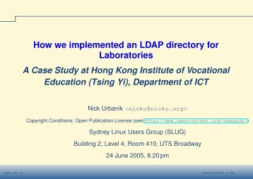 How we implemented an LDAP directory for Laboratories - Nicku.org