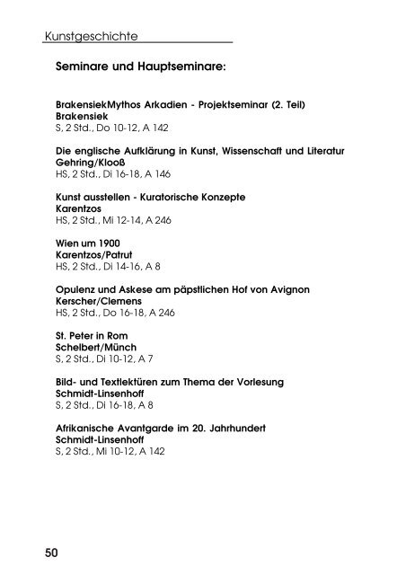 Sommersemester 2008 - Homepage des Fachs Geschichte der ...