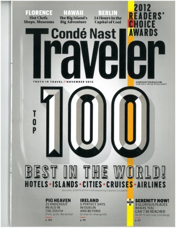 Conde Nast | Top 100 Best - Graves 601 Hotel
