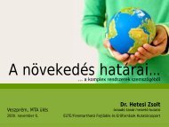 A növekedés határai…