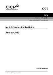 Mark scheme - OCR