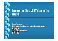 Understanding LGBT domestic abuse