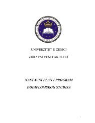 NASTAVNI PLAN I PROGRAM DODIPLOMSKOG STUDIJA