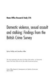 Domestic violence, sexual assault and stalking: Findings from ... - AVA