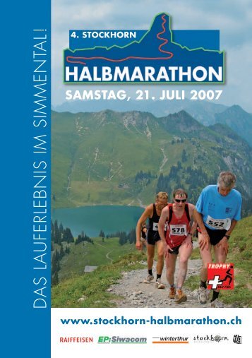 DAS LAUFERLEBNIS IM SIMMENTAL! - Stockhorn-Halbmarathon