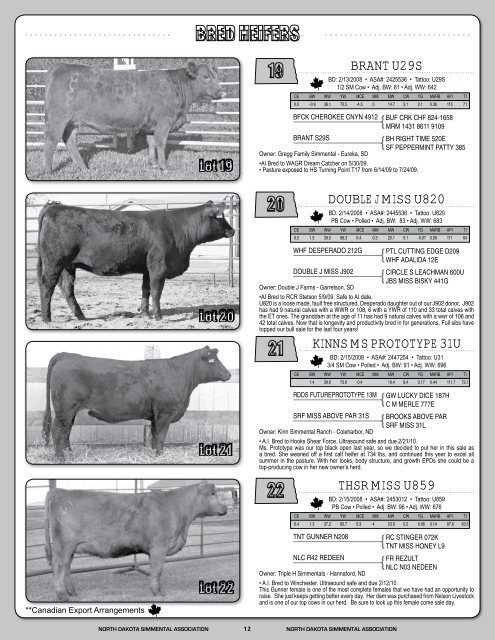 december 2009 - North Dakota Simmental Association