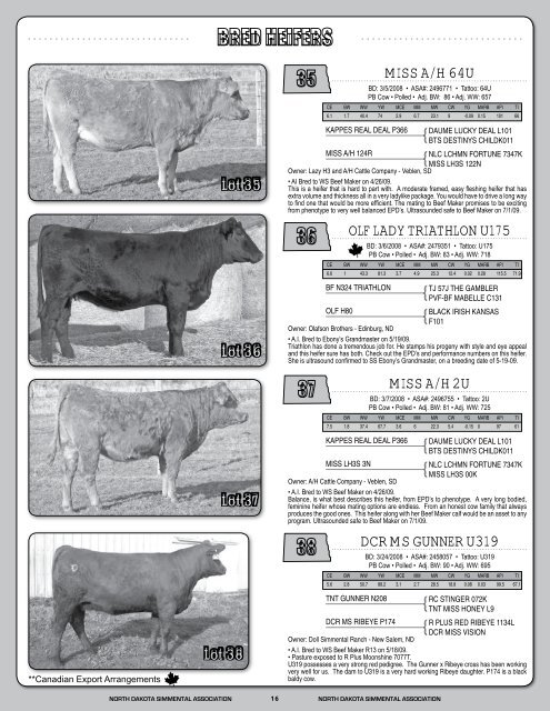 december 2009 - North Dakota Simmental Association