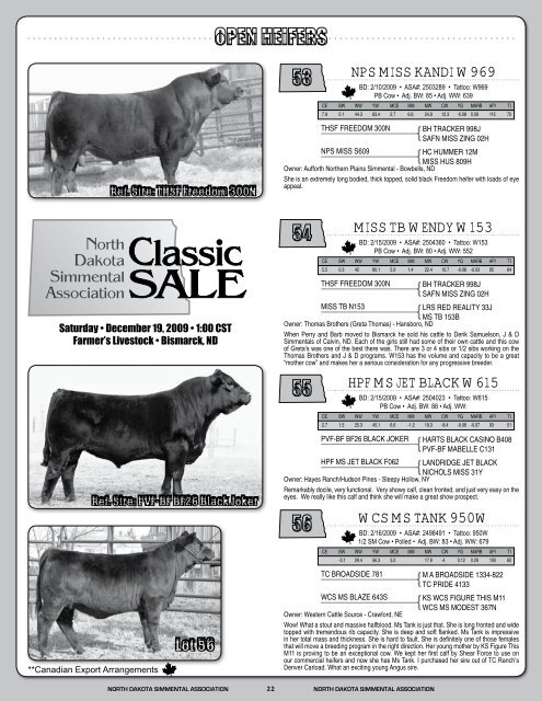 december 2009 - North Dakota Simmental Association