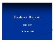 Faaliyet Raporu