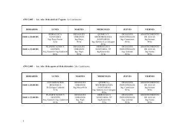 Horarios