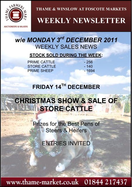 december - Thame Farmers Auction Mart