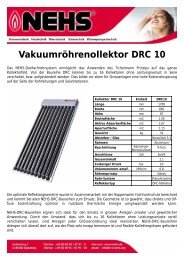 Vakuumröhrenollektor DRC 10
