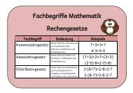 Fachbegriffe Mathematik Rechengesetze