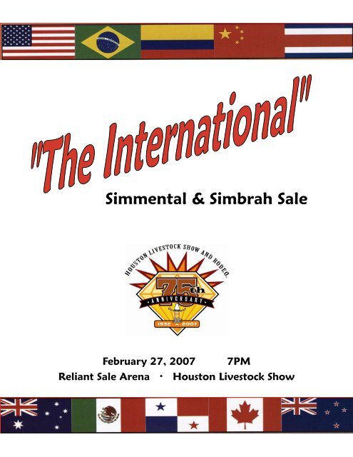 Reliant Sale Arena 7PM - Fullblood Simmental Fleckvieh Federation