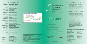 25 JAHRE - bei Nhv-Schorndorf