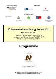 Programme - Afrika-Verein der deutschen Wirtschaft eV