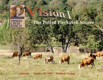 The Polled Fleckvieh Source - Yankee Creek Ranch