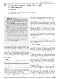 Percutaneous Endoscopic Lumbar Discectomy by Transiliac Approach