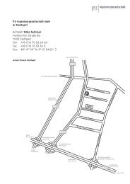 P3 Ingenieurgesellschaft mbH in Stuttgart Kontakt: Silke ... - P3 Group