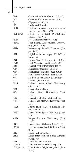 and Cosmology