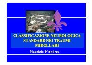 CLASSIFICAZIONE NEUROLOGICA STANDARD NEI TRAUMI MIDOLLARI