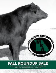 Fall Roundup Sale - Missouri Simmental Association