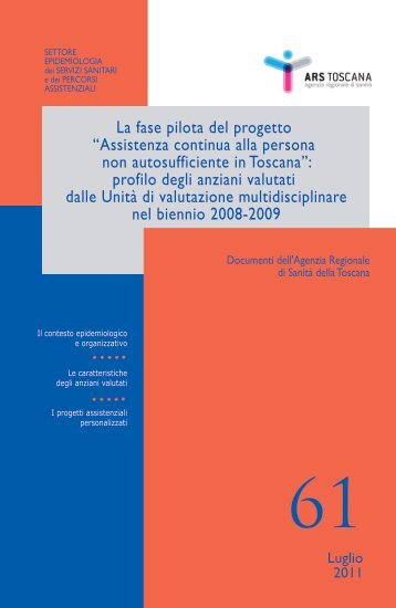 Pubblicazione - Agenzia Regionale di SanitÃ  della Toscana