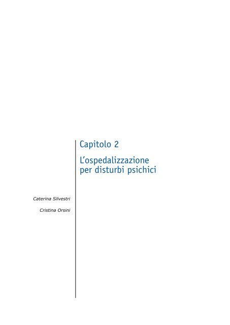 l'epidemiologia della salute mentale in toscana - Agenzia Regionale ...