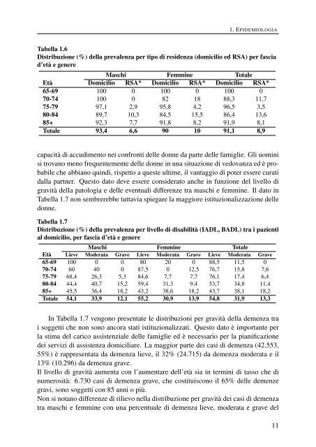 La demenza in Toscana