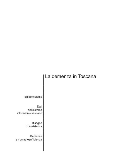 La demenza in Toscana