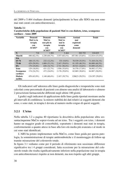 La demenza in Toscana