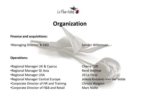 Management Solutions - La Fleur Hotels