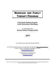 MARRIAGE FAMILY THERAPY PROGRAM