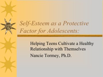 Self-Esteem as a Protective Factor for Adolescents