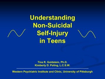 Non-Suicidal Self-Injury in Teens