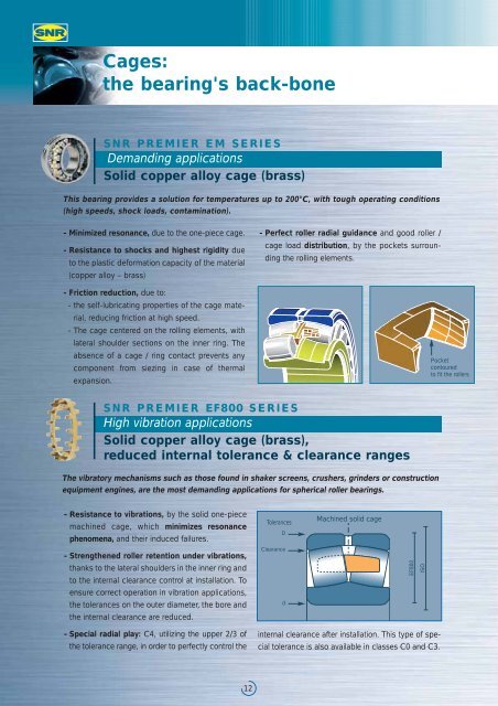 Premier spherical roller bearings our vast experience