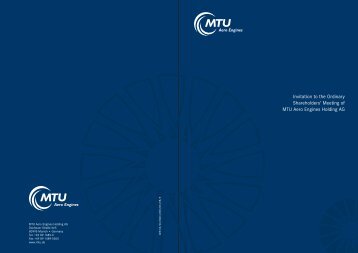 PDF (419 KB) - MTU Aero Engines - MTU Aero Engines